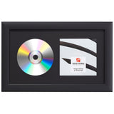 Contemporary Black Single CD Display Frame – Smooth Black Mat