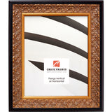 Furio 1.75", Distressed Gold and Black Picture Frame