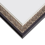 Furio 1.75", Distressed Silver and Black Picture Frame