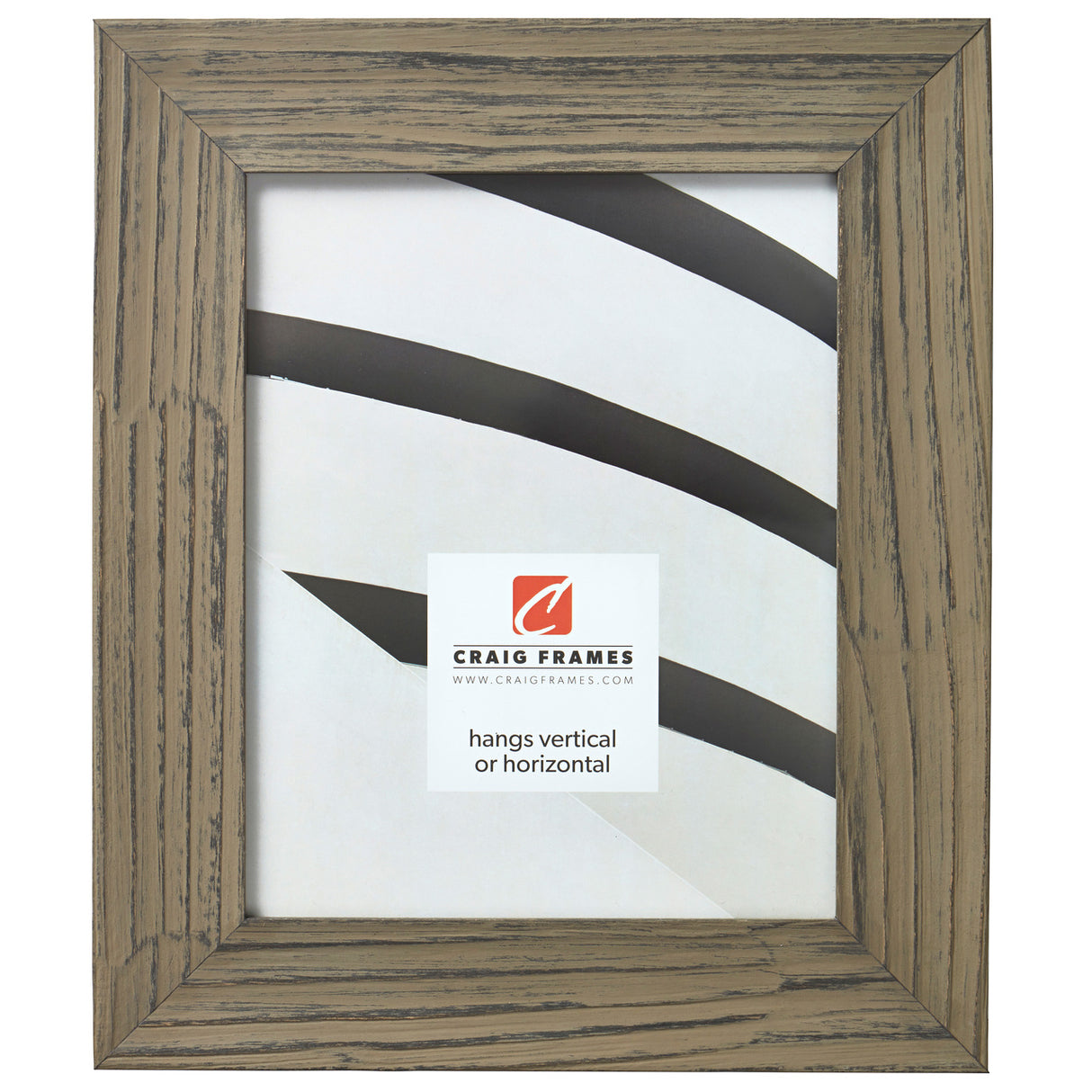 Hausbarn XL 2", Rustic Wolf Gray Picture Frame
