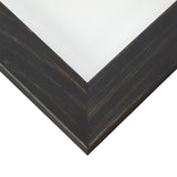 Jasper 1.5", Country Charcoal Black Matted Picture Frame