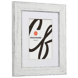 Jasper 1.5", Country Marshmallow White Matted Picture Frame