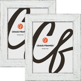 Jasper 1.5", Marshmallow Weathered Picture Frames - 2 Piece Set