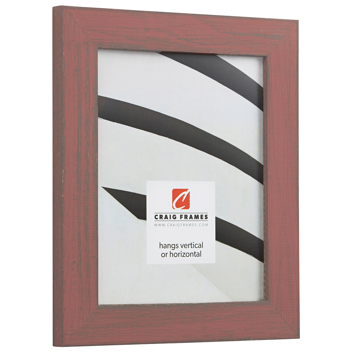 Jasper 1.5", Faded Red Weathered Picture Frame