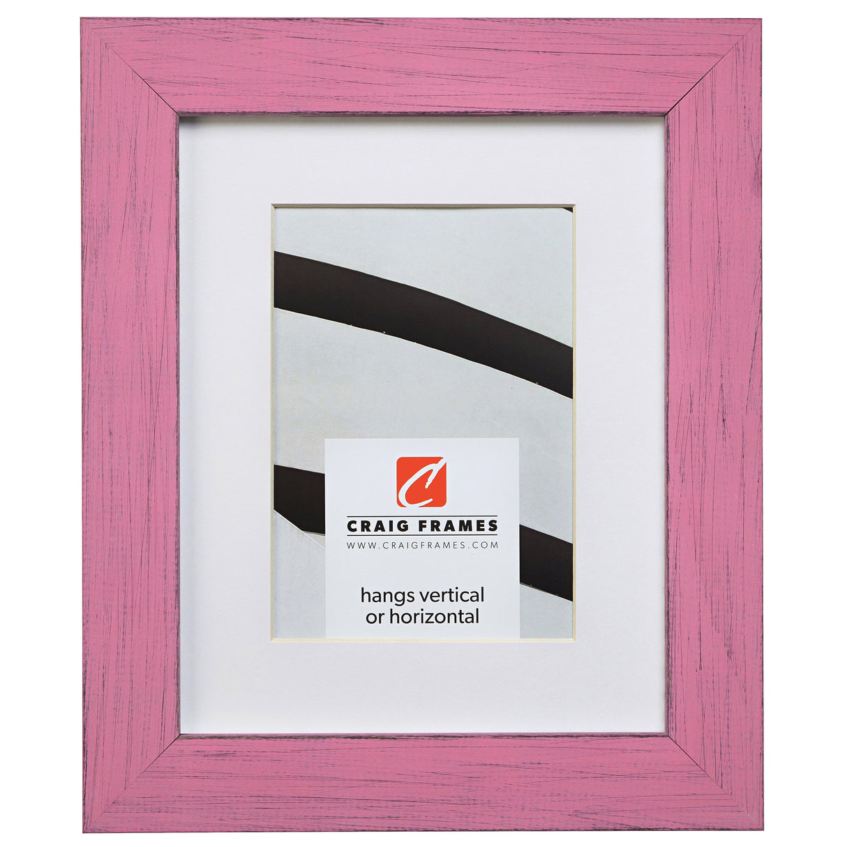 Jasper 1.5", Country Petticoat Pink Matted Picture Frame