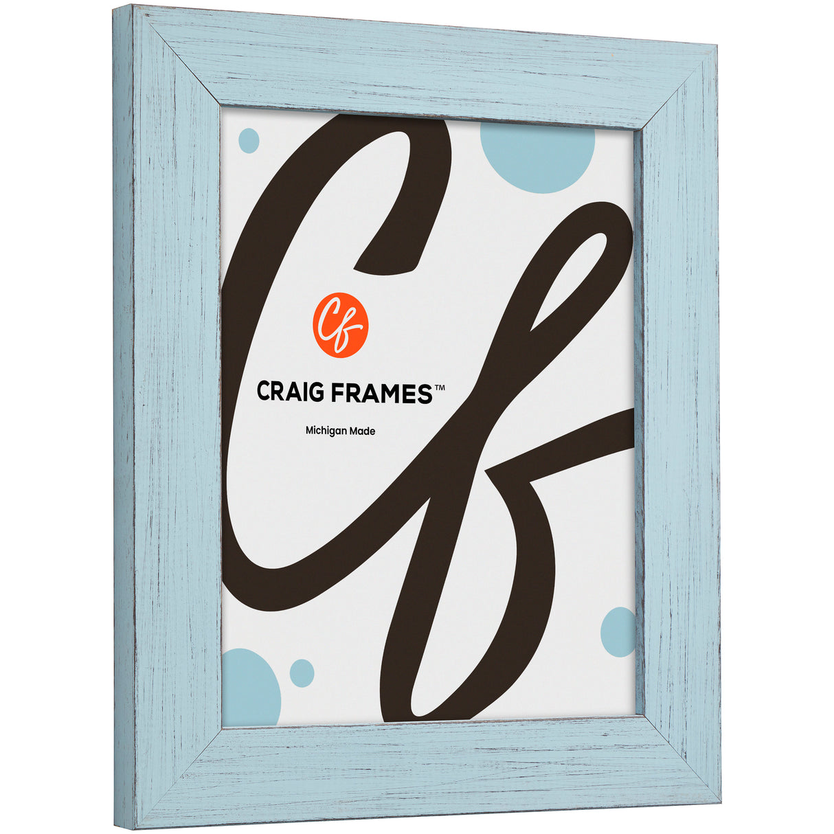 Jasper 1.5", Sky Blue Weathered Picture Frame