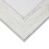Jasper Wide 2.5", Rustic Marshmallow White Matted Picture Frame