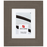 Jasper Wide 2.5", Rustic Whiskey Brown Matted Picture Frame