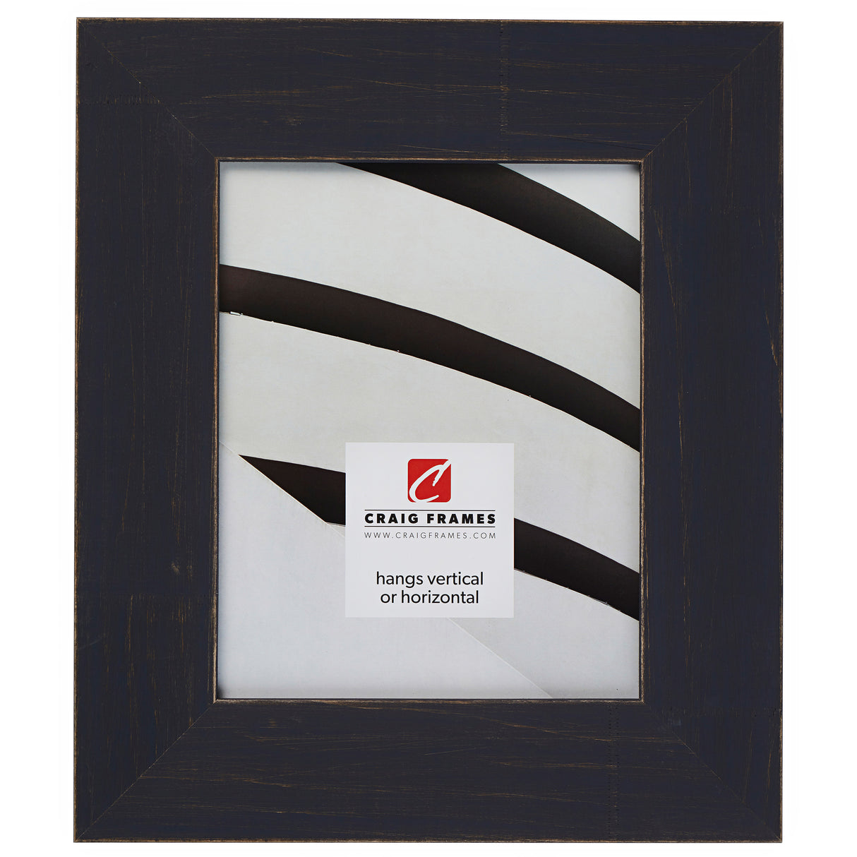 Jasper Wide 2.5", Rustic Weathered Blue Picture Frame