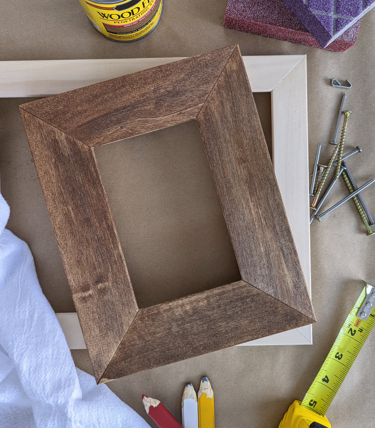 Basswood 200 2", Matted Unfinished DIY Picture Frame