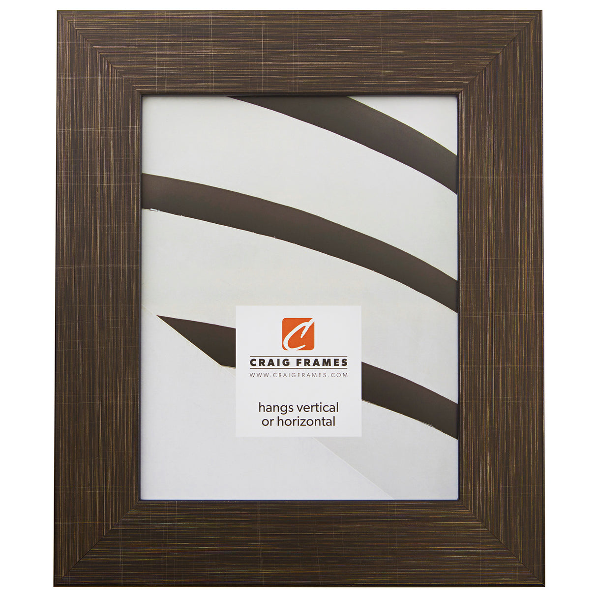 Bauhaus 200 2", Scratched Black Picture Frame