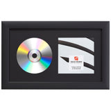 Contemporary Black Single CD Display Frame – Smooth Black Mat