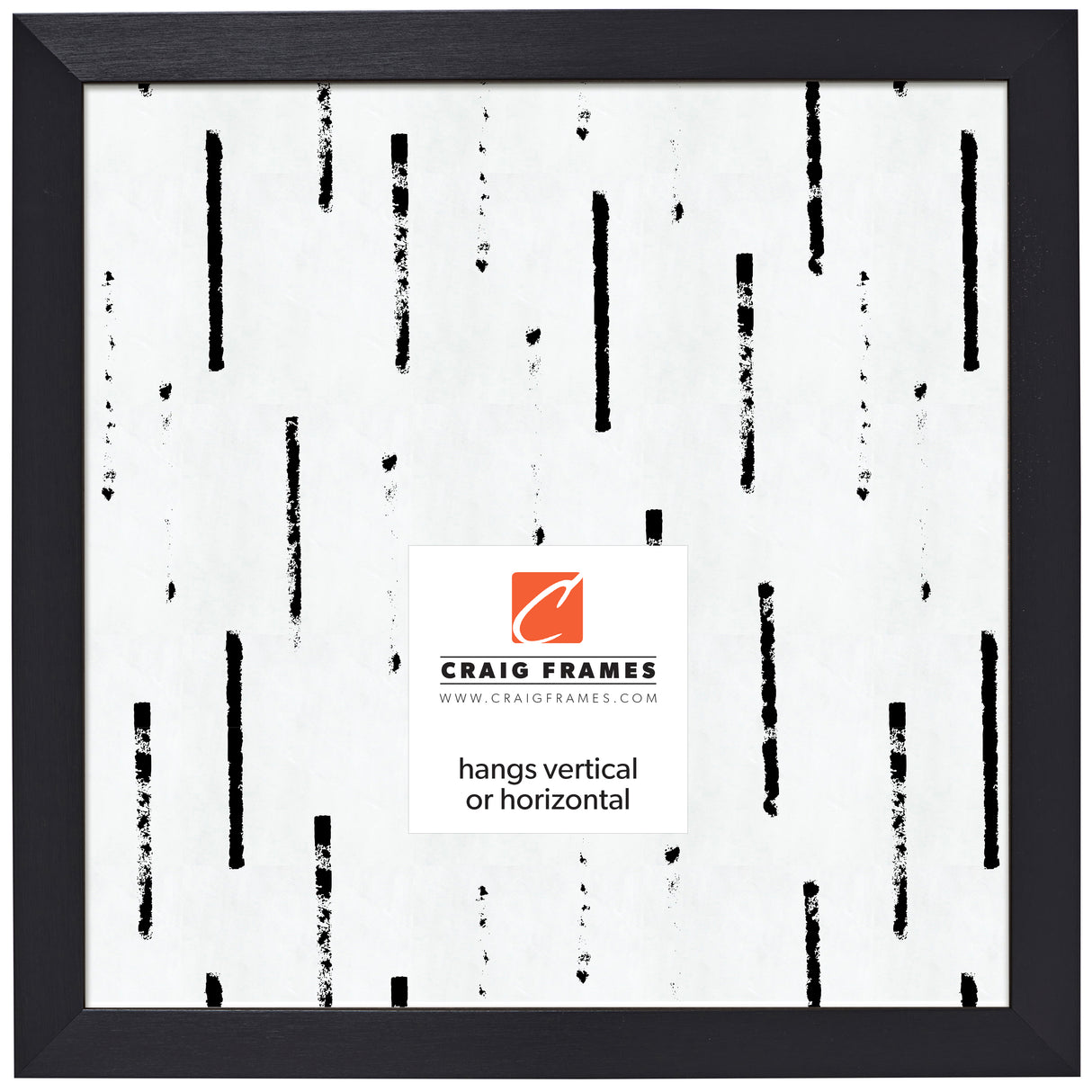 Modern Aesthetics 125 1.25", Brushed Black Picture Frame