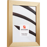 Modern Aesthetics 125 1.25", Brushed Gold Matted Picture Frame