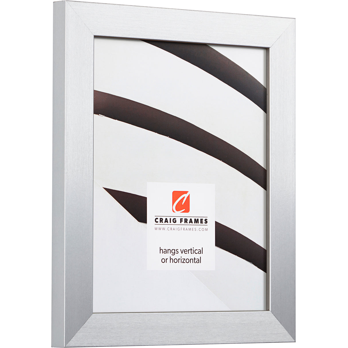 Modern Aesthetics 125 1.25", Brushed Silver Matted Picture Frame
