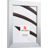 Modern Aesthetics 125 1.25", Brushed Silver Matted Picture Frame