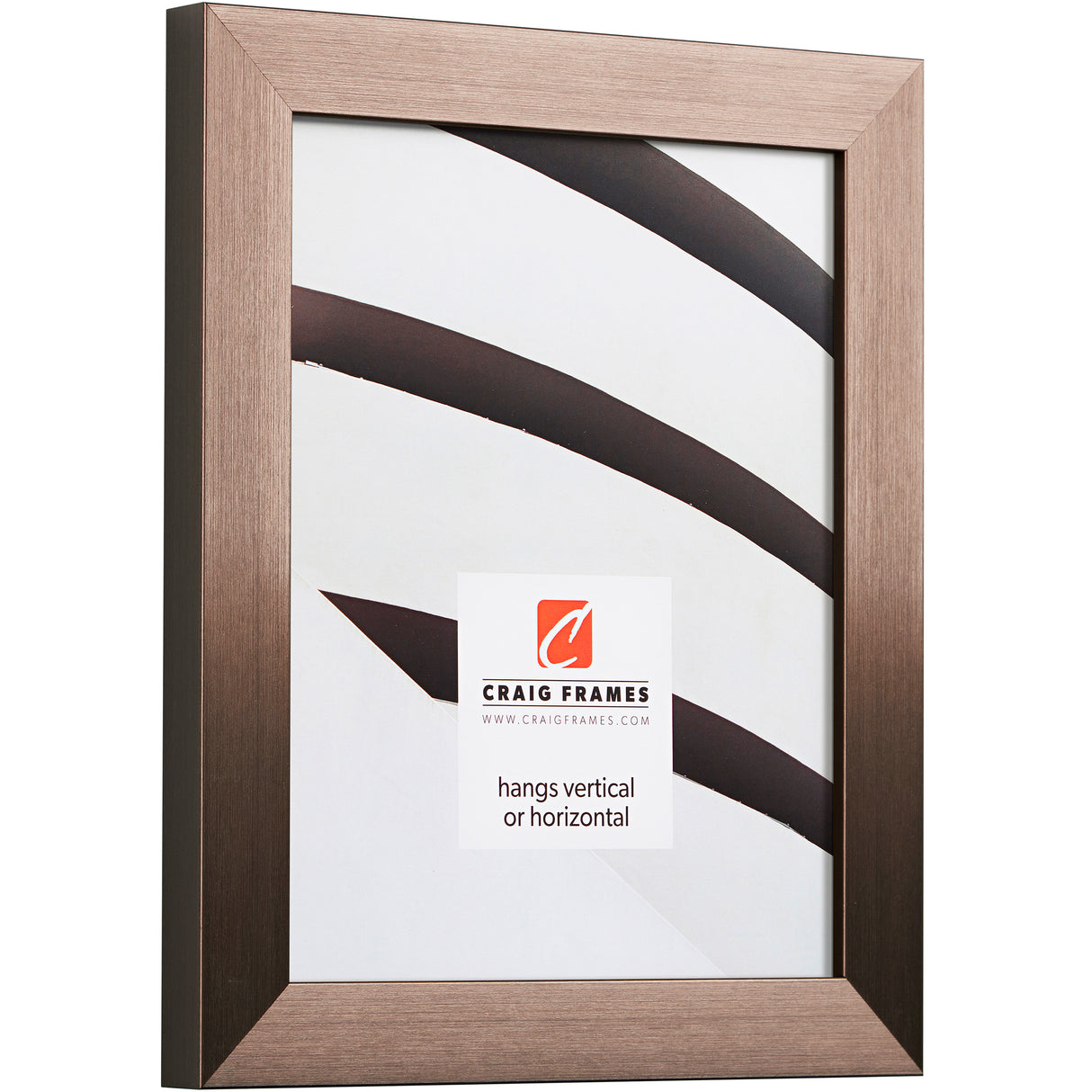 Modern Aesthetics 125 1.25", Brushed Bronze Matted Picture Frame