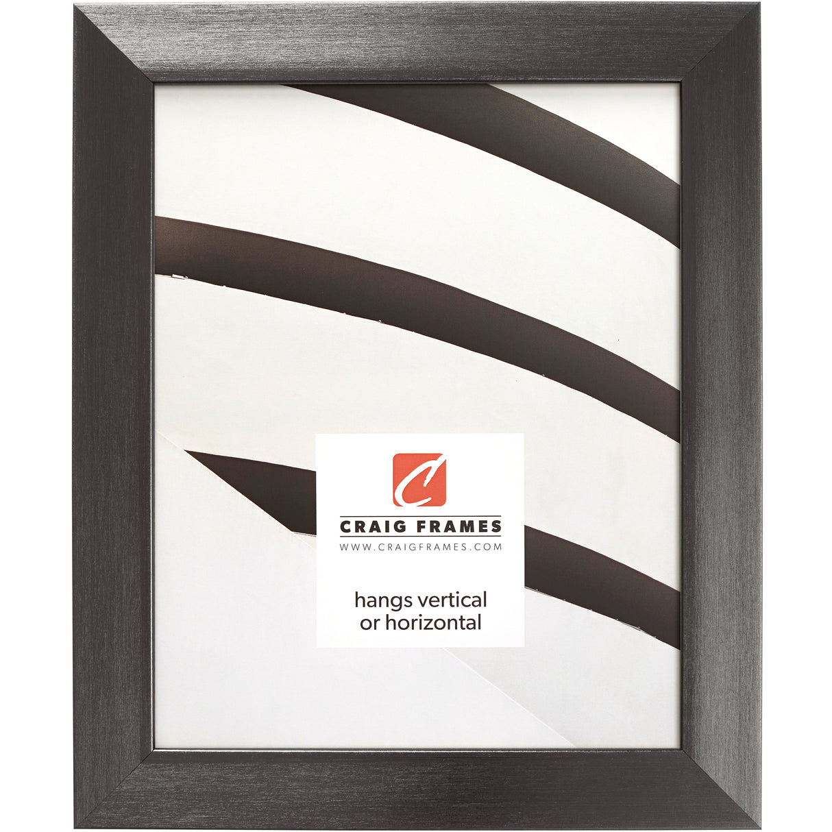 Modern Aesthetics 125 1.25", Brushed Charcoal Picture Frame