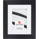 Modern Aesthetics 150 1.5", Brushed Black Matted Picture Frame