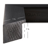 Modern Aesthetics 150 1.5", Brushed Black Picture Frame