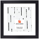 Modern Aesthetics 150 1.5", Brushed Black Matted Picture Frame