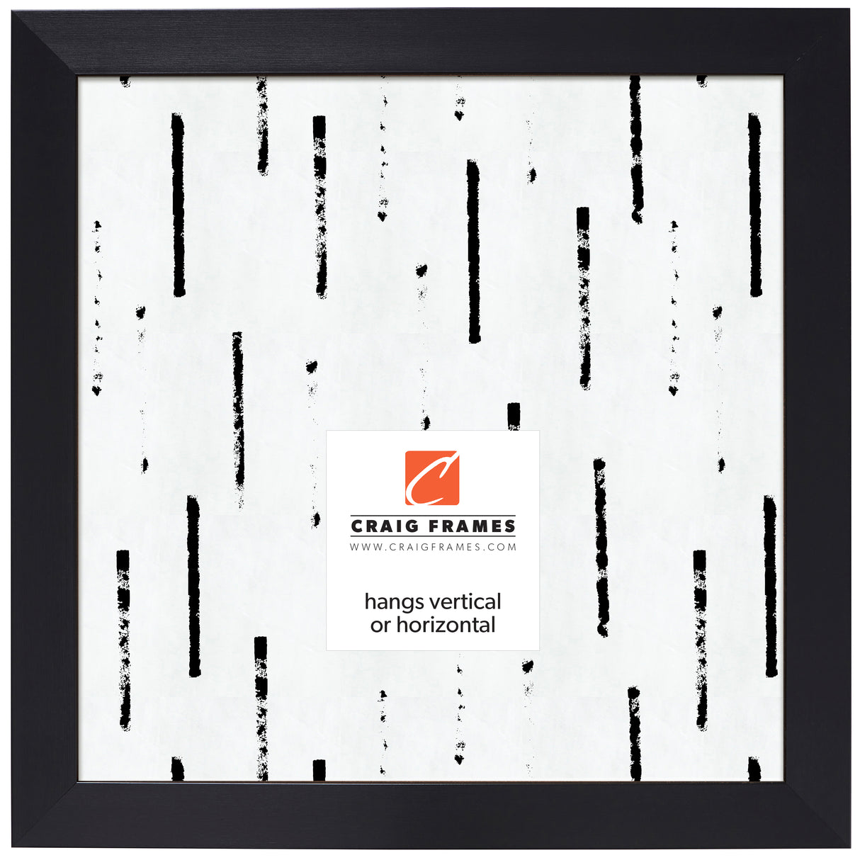 Modern Aesthetics 150 1.5", Brushed Black Picture Frame