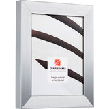 Modern Aesthetics 150 1.5", Brushed Silver Matted Picture Frame