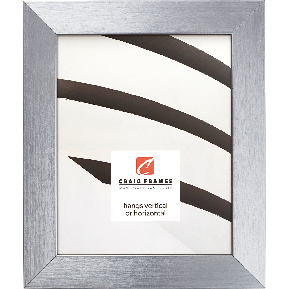 Modern Aesthetics 150 1.5", Brushed Silver Picture Frame