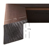 Modern Aesthetics 150 1.5", Brushed Bronze Matted Picture Frame
