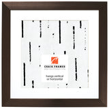 Modern Aesthetics 150 1.5", Brushed Bronze Matted Picture Frame