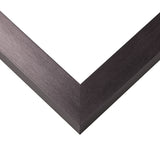 Modern Aesthetics 150 1.5", Brushed Charcoal Matted Picture Frame
