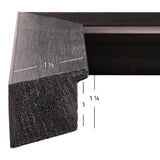 Modern Aesthetics 150 1.5", Brushed Charcoal Matted Picture Frame