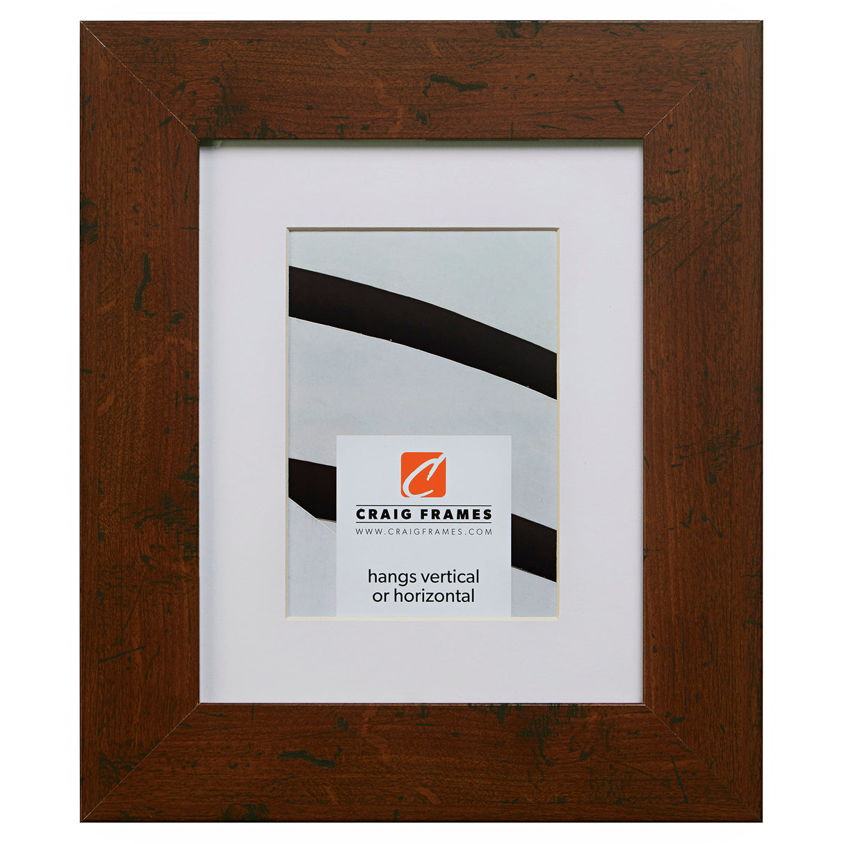 Bauhaus 200 2", Matted Dark Walnut Picture Frame