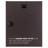 Annesbury Dark Walnut Document Frame – White/White Mat