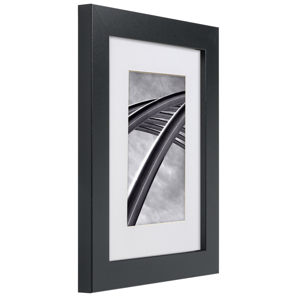 Bauhaus 125 1.25", Matted Mystic Satin Black Picture Frame