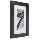 Bauhaus 125 1.25", Matted Mystic Satin Black Picture Frame