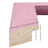 Jasper 1.5", Petticoat Pink Weathered Picture Frame