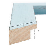 Jasper 1.5", Sky Blue Weathered Picture Frame