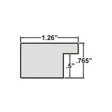 Bauhaus 125 1.25", Dark Walnut Picture Frame