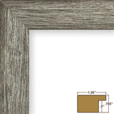 Bauhaus 125 1.25", Matted Barnwood Gray Picture Frame