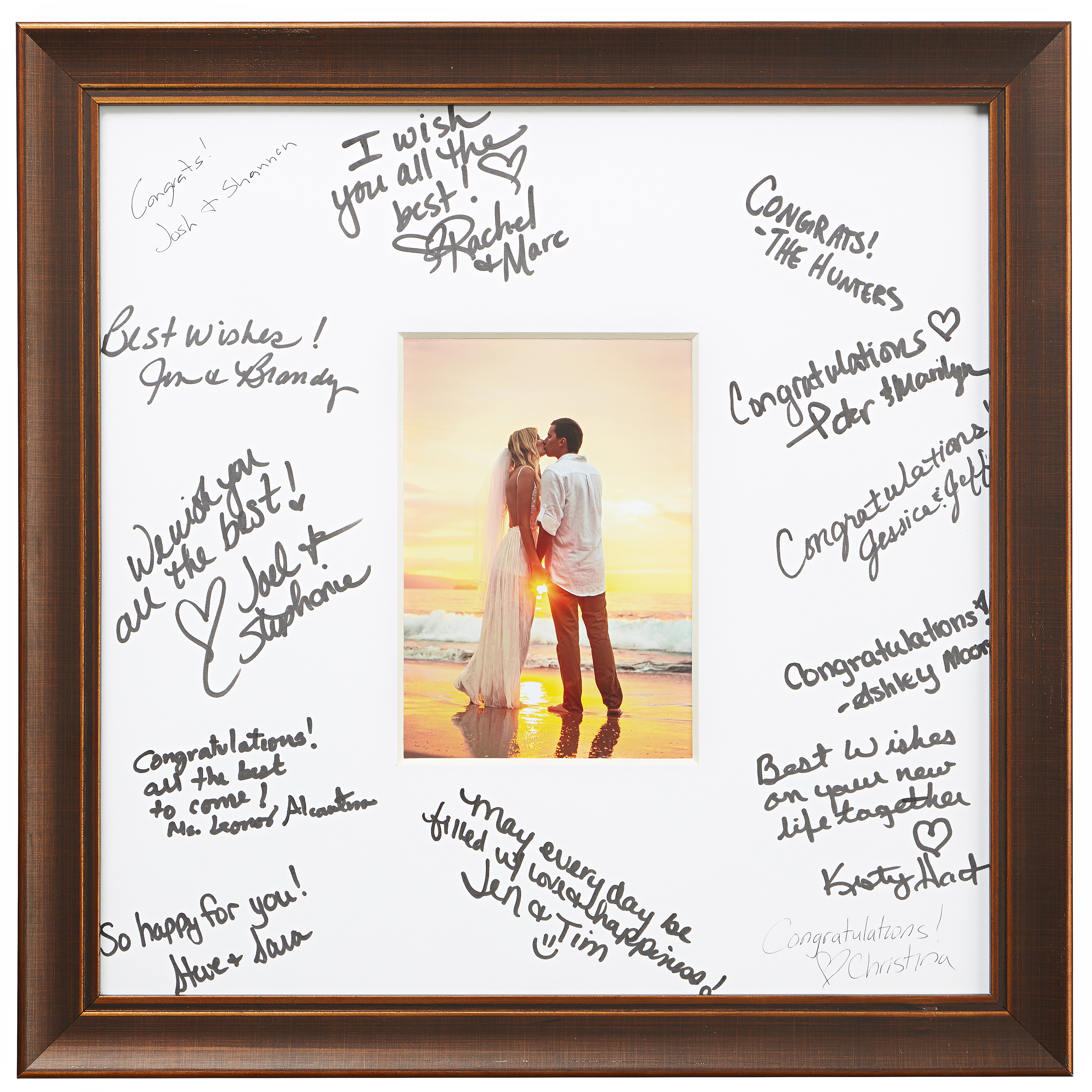 Details About Craig Frames 14 X Wedding Signature Picture Frame Matted For 5x7 Photo