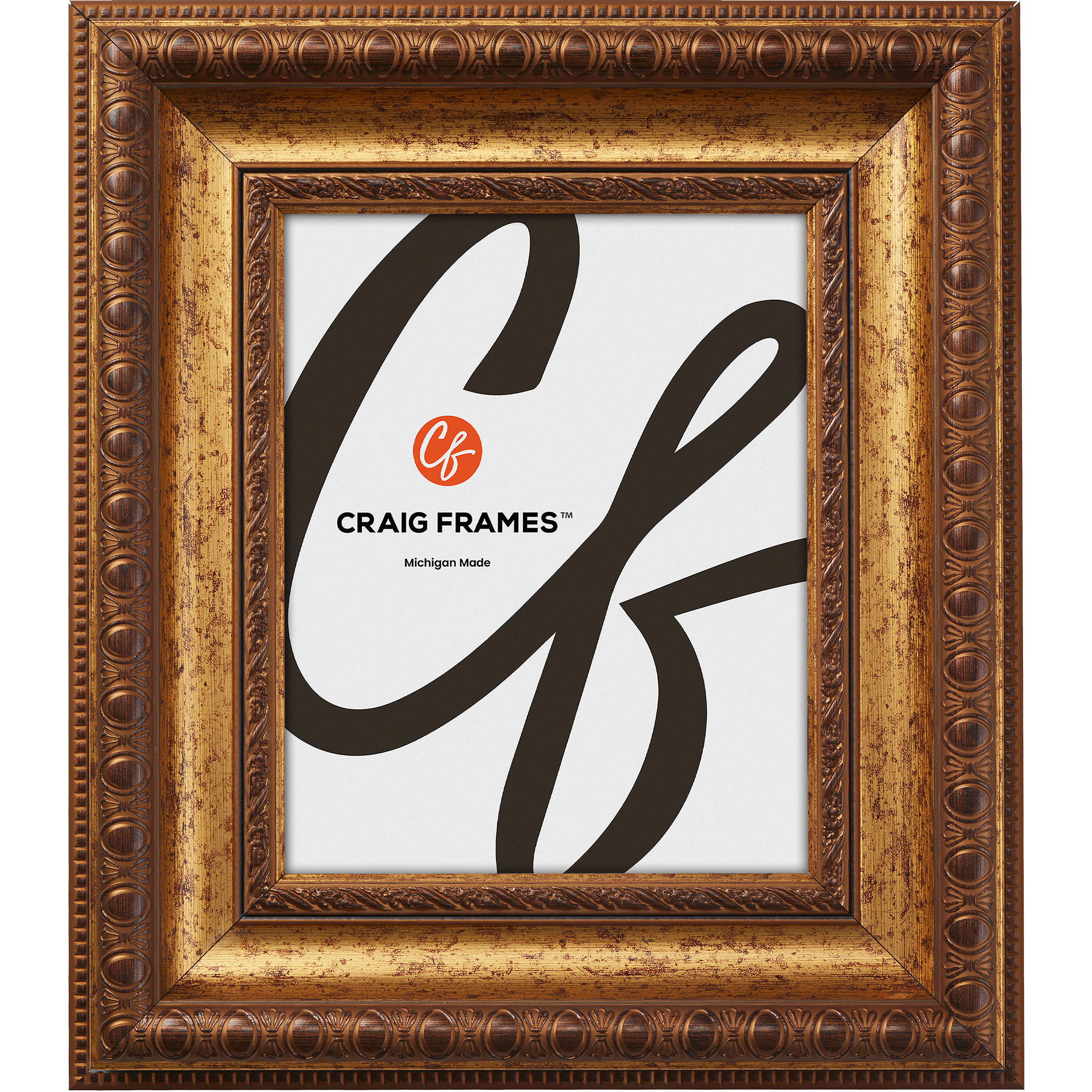 Craig Frames Aged Gold, 3.13 Inch French Style Polystyrene Picture