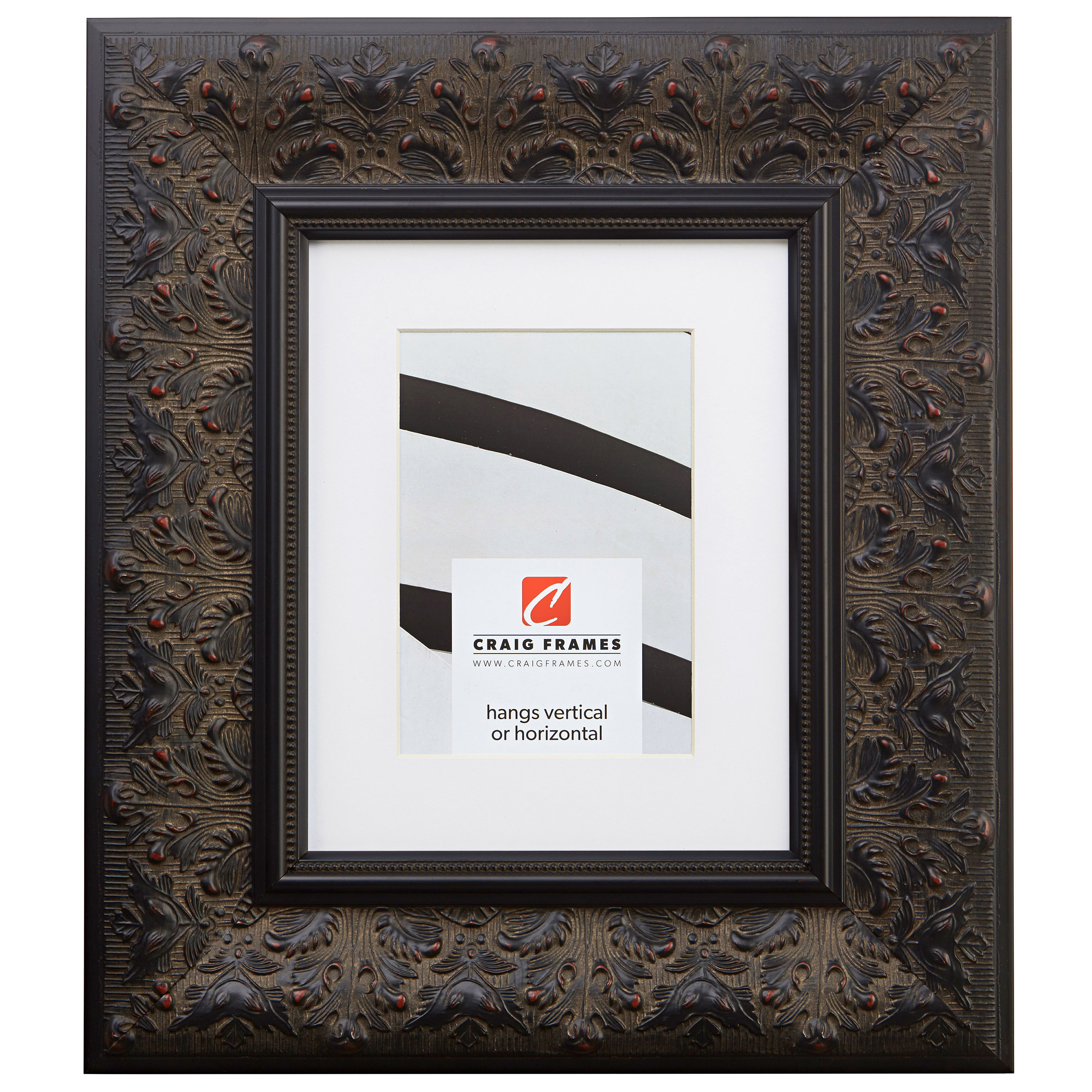 Craig Frames Bullnose, 24x36 Inch Picture Frame, Contemporary Brushed